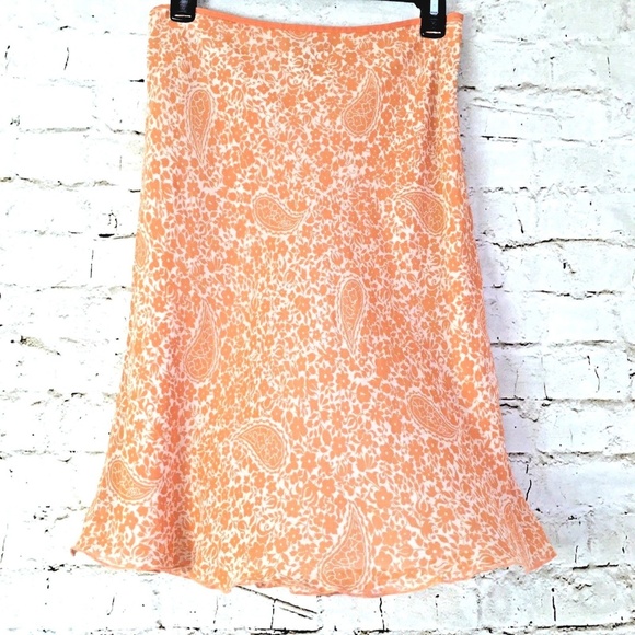 Ann Taylor Dresses & Skirts - Ann Taylor Women's Length Silk Career Skirt Sz 0